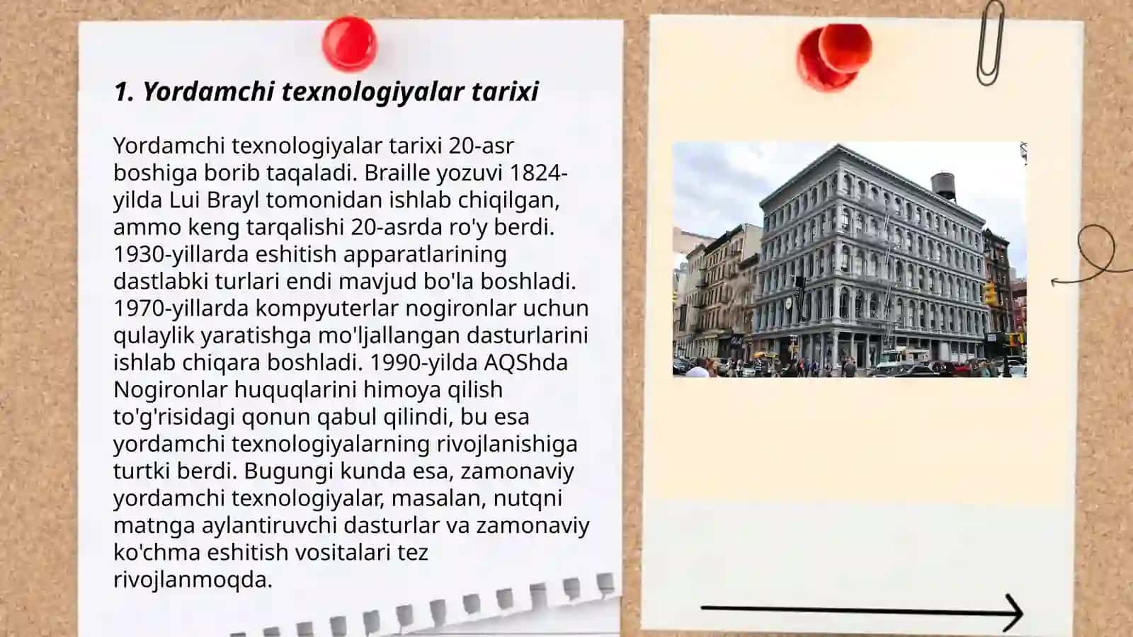 Yordamchi texnologiyalar tarixi 3