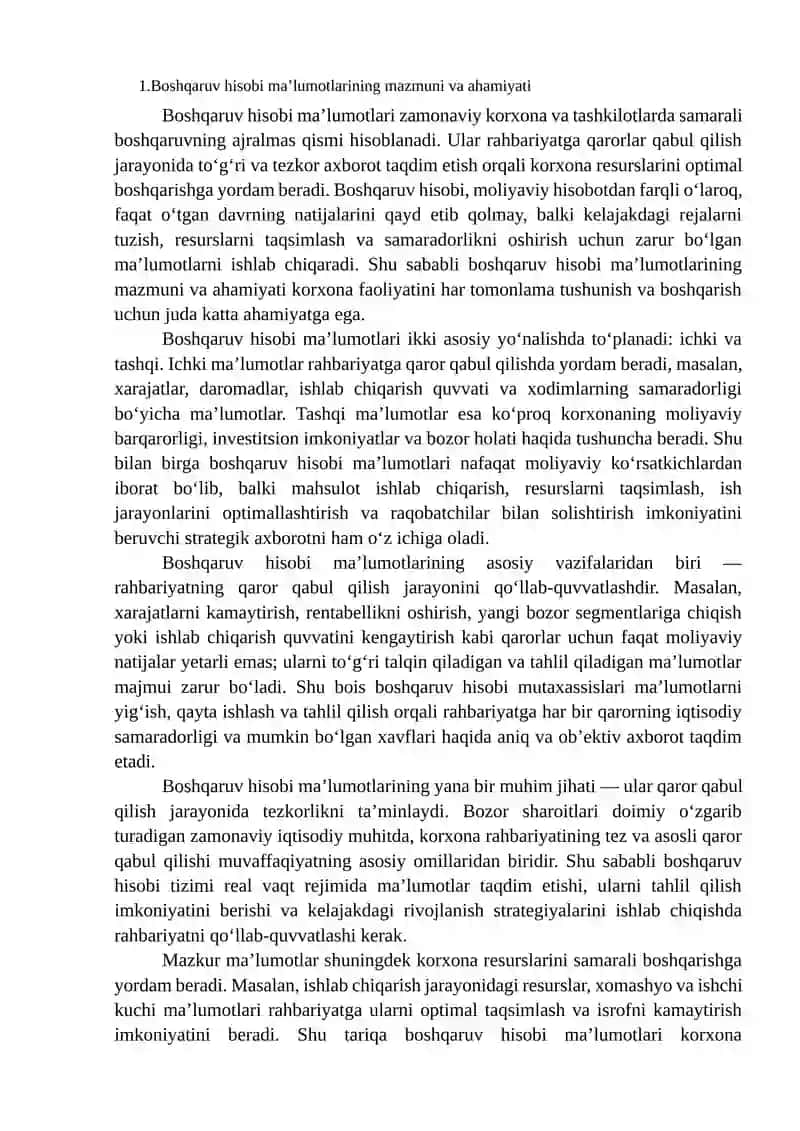 Boshqaruv Hisobi Ma'lumotlaridan Foydalanishda Etika Masalalari 3