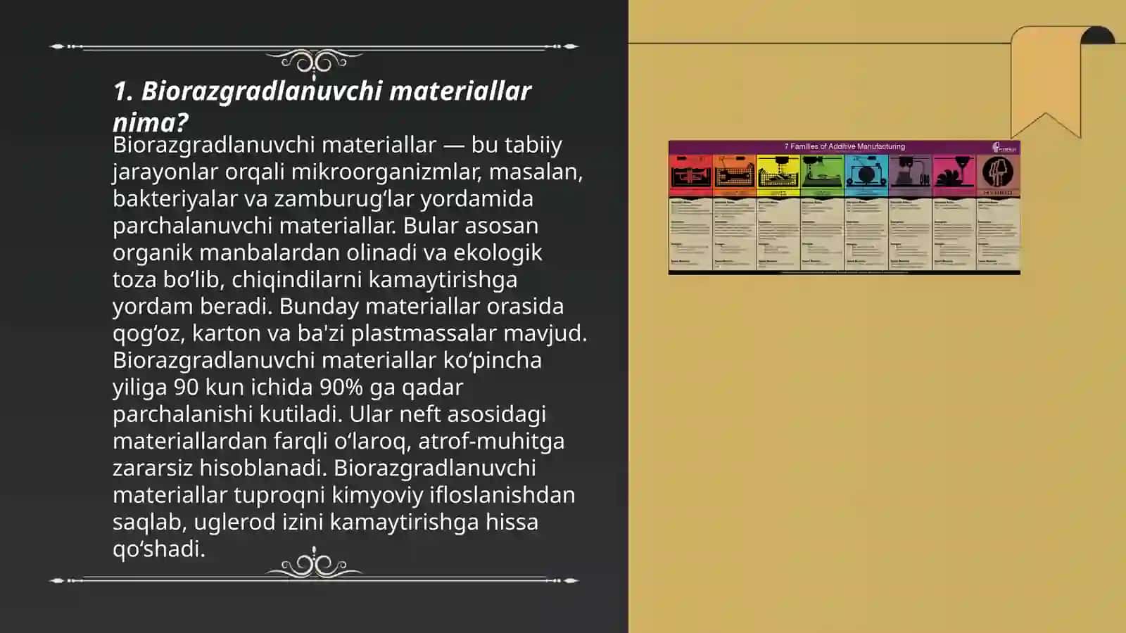 Biorazgradlanuvchi materiallar ishlab chiqarish 3