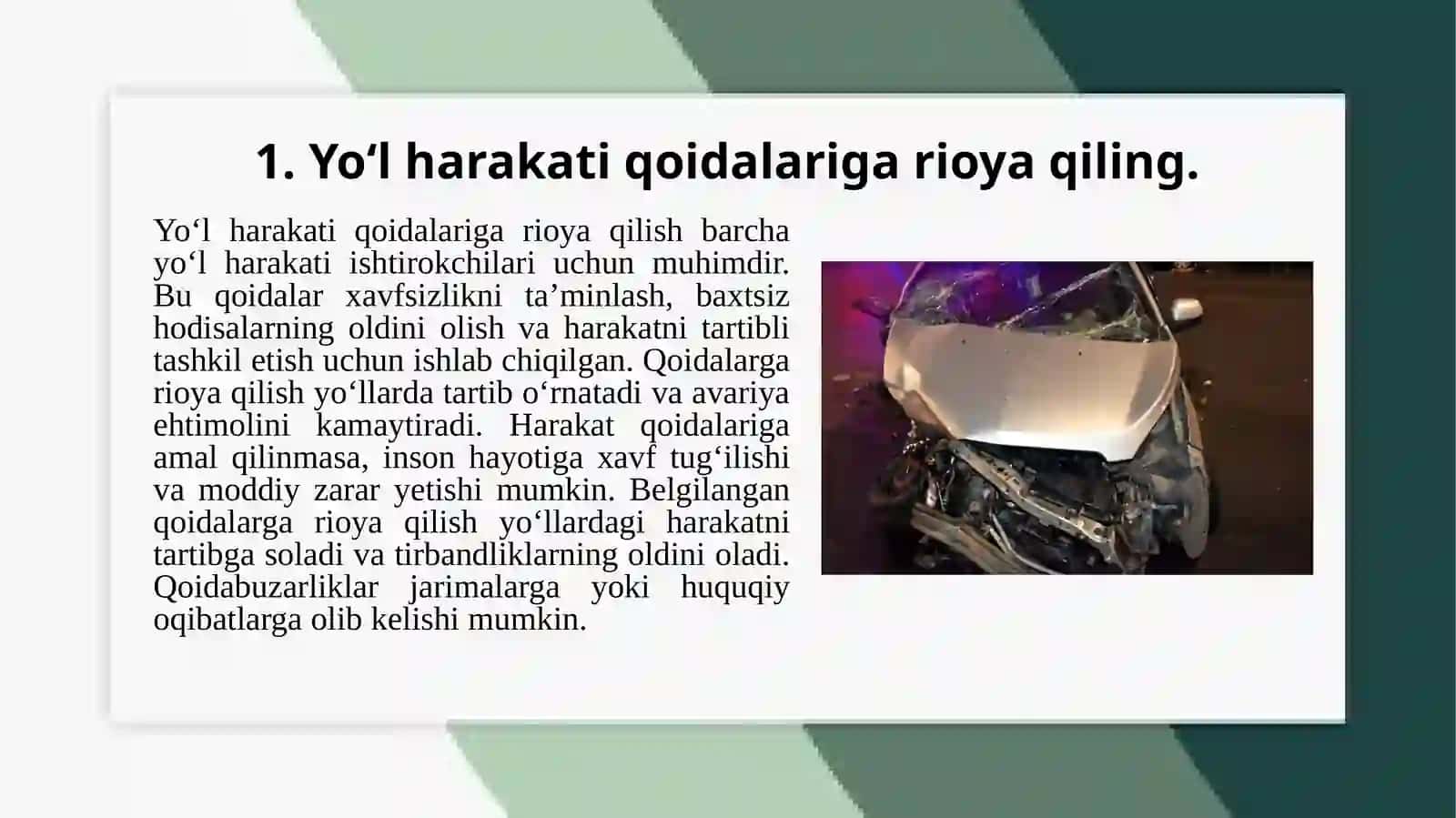 Yo'lharakati qoidalari 3