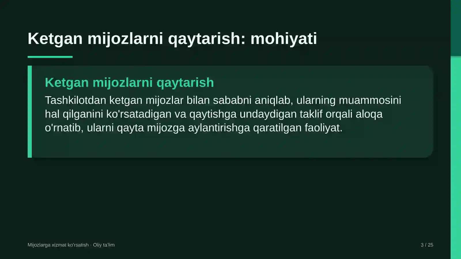 Energiya saqlash tizimlarida ketgan mijozlarni qaytarib jalb etish 3