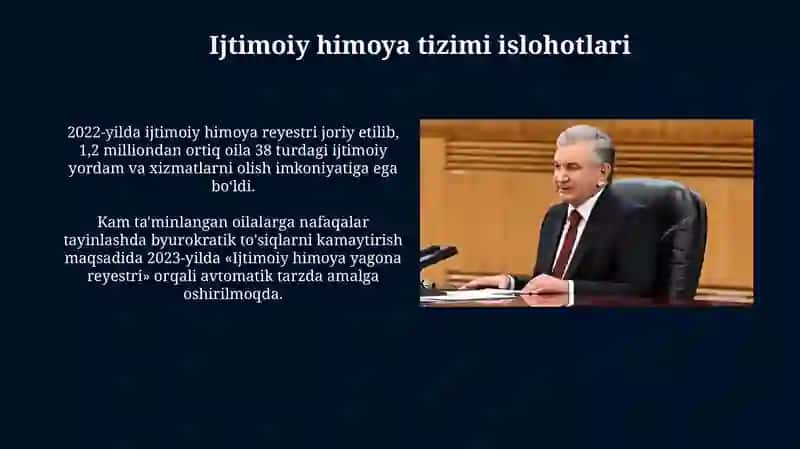 O'zbekistonda Ichtimoyi Sohada Amalga Oshirilgan Islohotlar 3