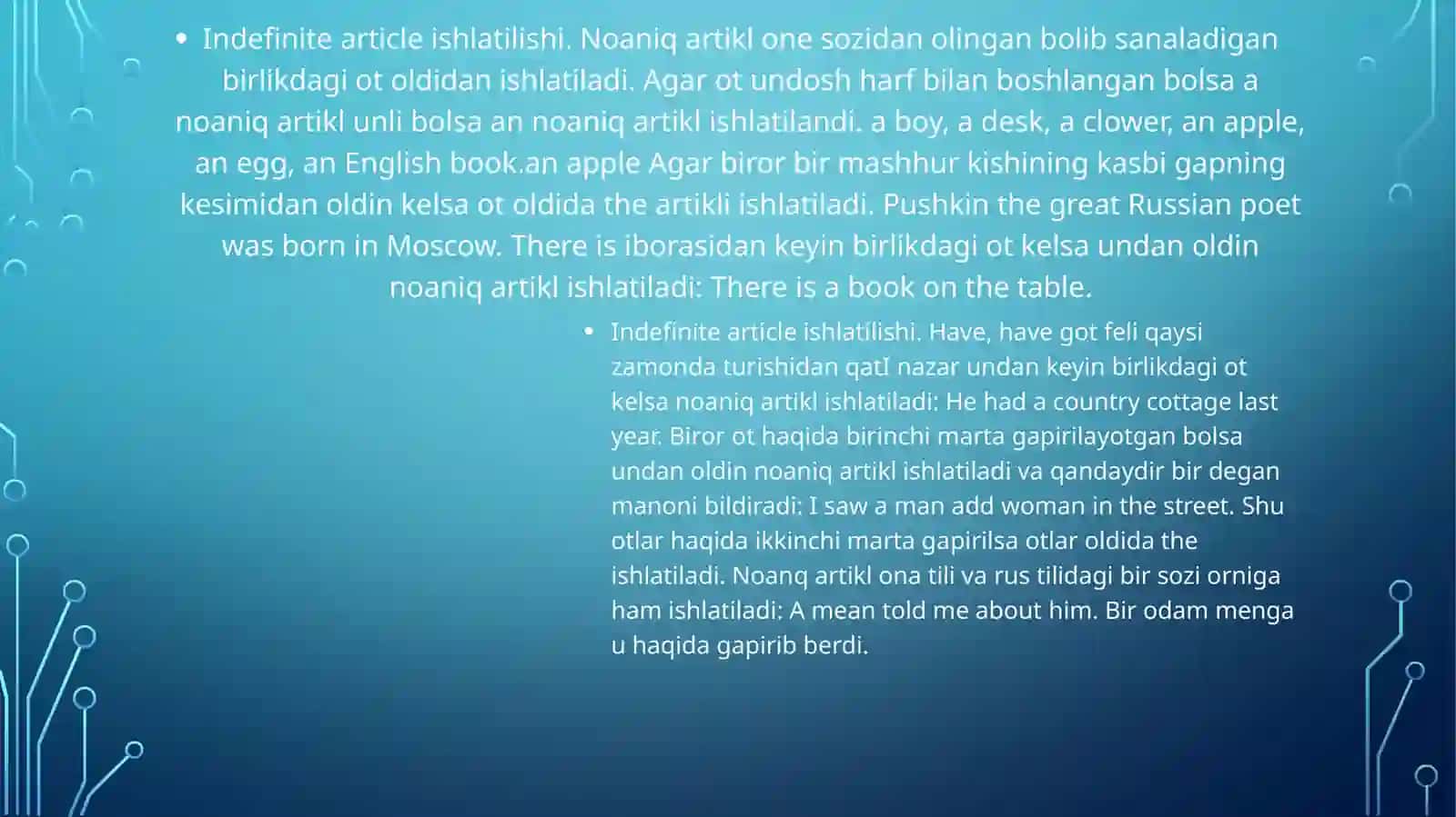 Artikllar 3