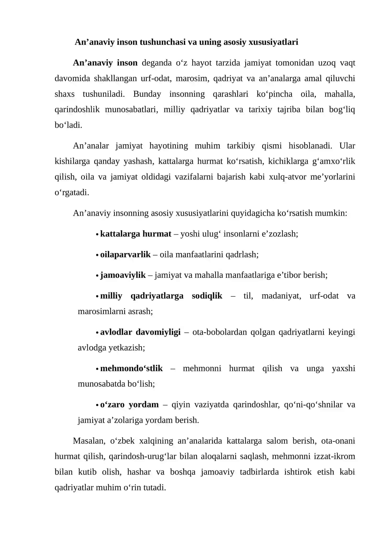 An’anaviy va diniy insonni qiyosiy tavsiflash 3