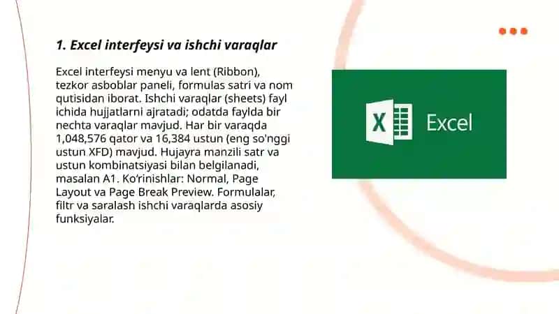 Ms Excel 3