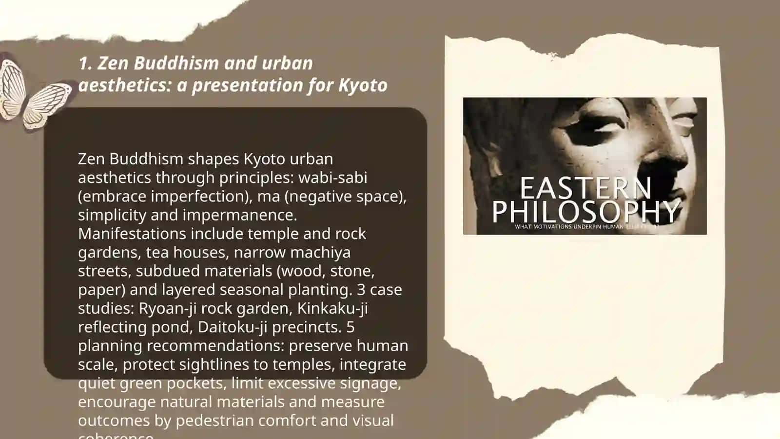 Zen Buddhism and Urban Aesthetics: A Presentation for Kyoto 3