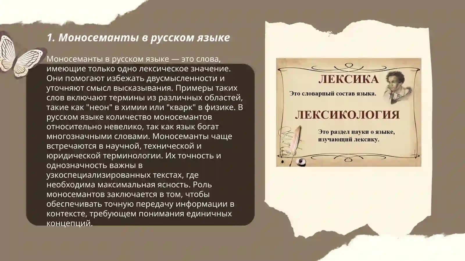 Моносеманты и полисеманты 3