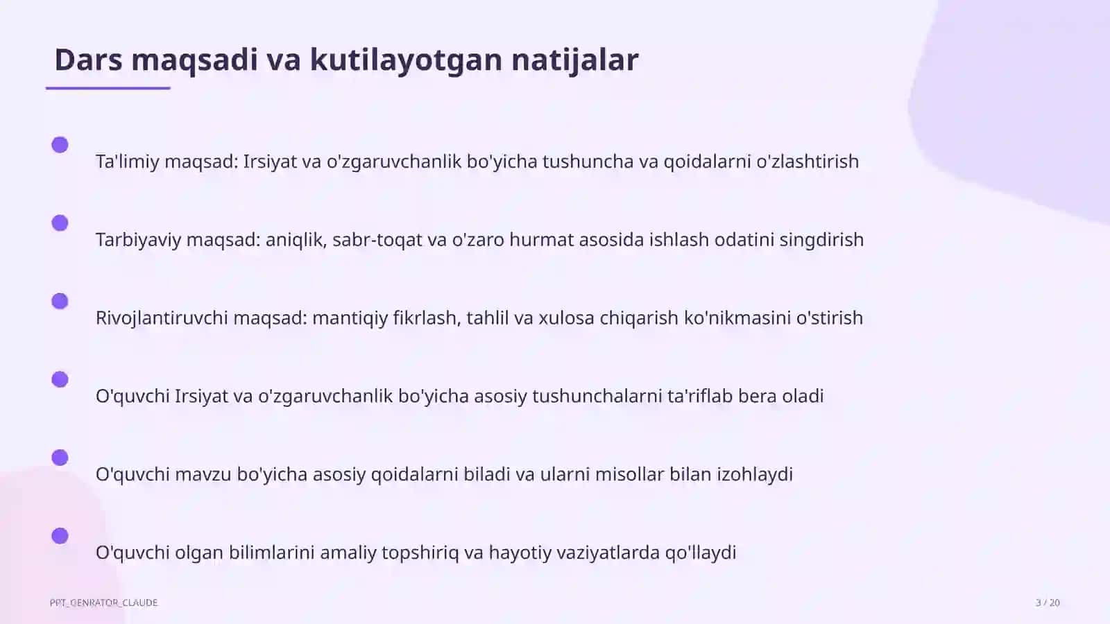 Biologiya (5–11) — o'qituvchilar uchun 3