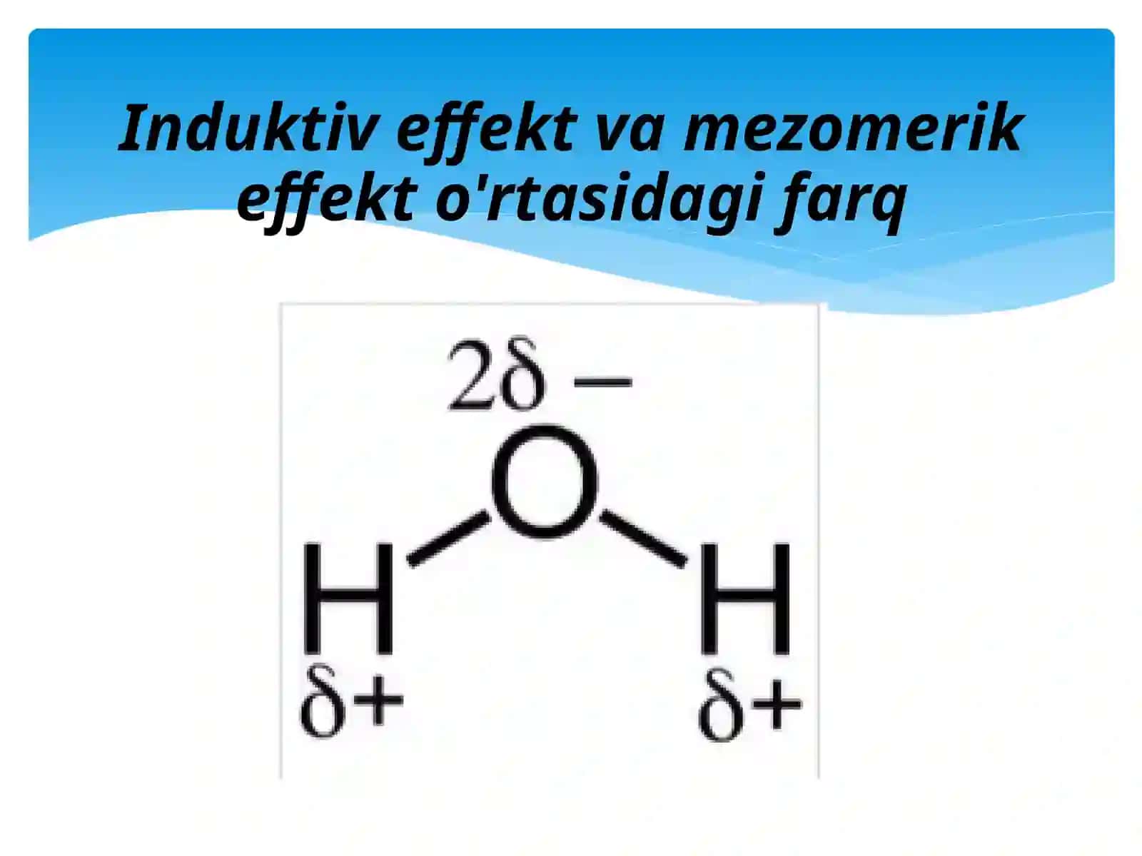 Induksin va mezomer effekt. 3