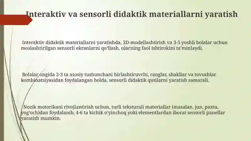 Imkoniyati Cheklangan Bolalar Uchun Moslashtirilgan Didaktik Materiallar 3