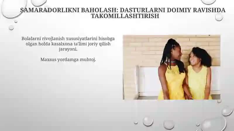 Gospital ta'limni amalga oshirish jarayoni alohida yordamga muhtoj bolalarning shaxsi rivojlanishining xususiyatlari 3