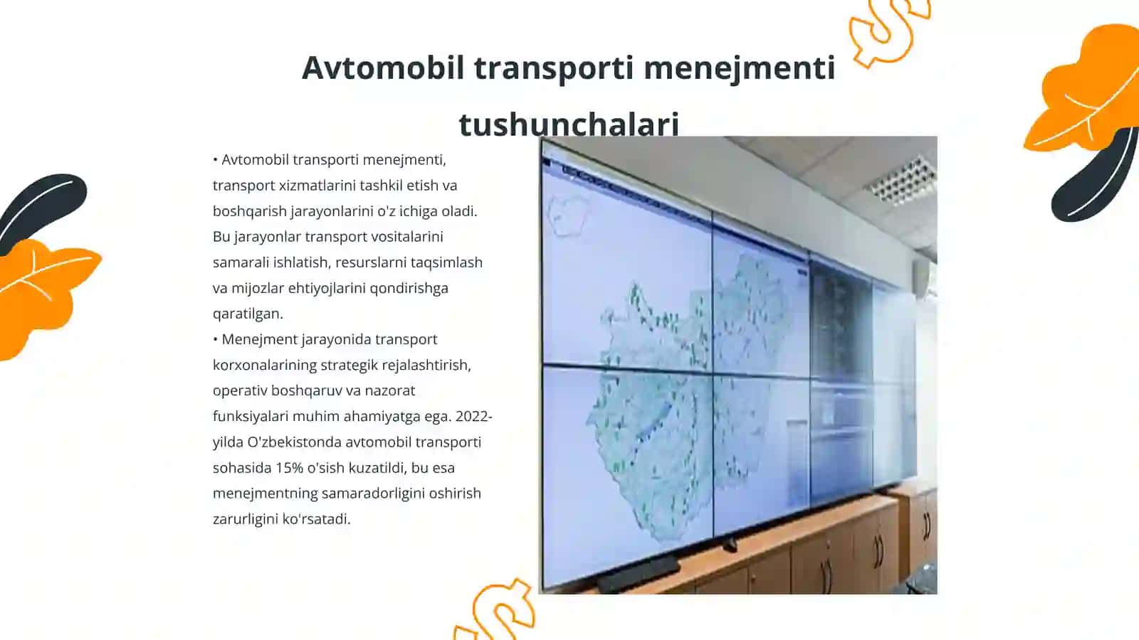 Avtomobil transporti korxonalari menejmentida axborot va kommunikatsiya 3