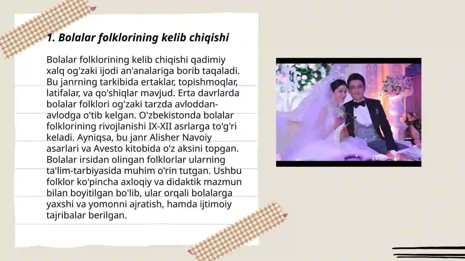 O'zbek bolalar folklori haqida umumiy ma'lumot 3