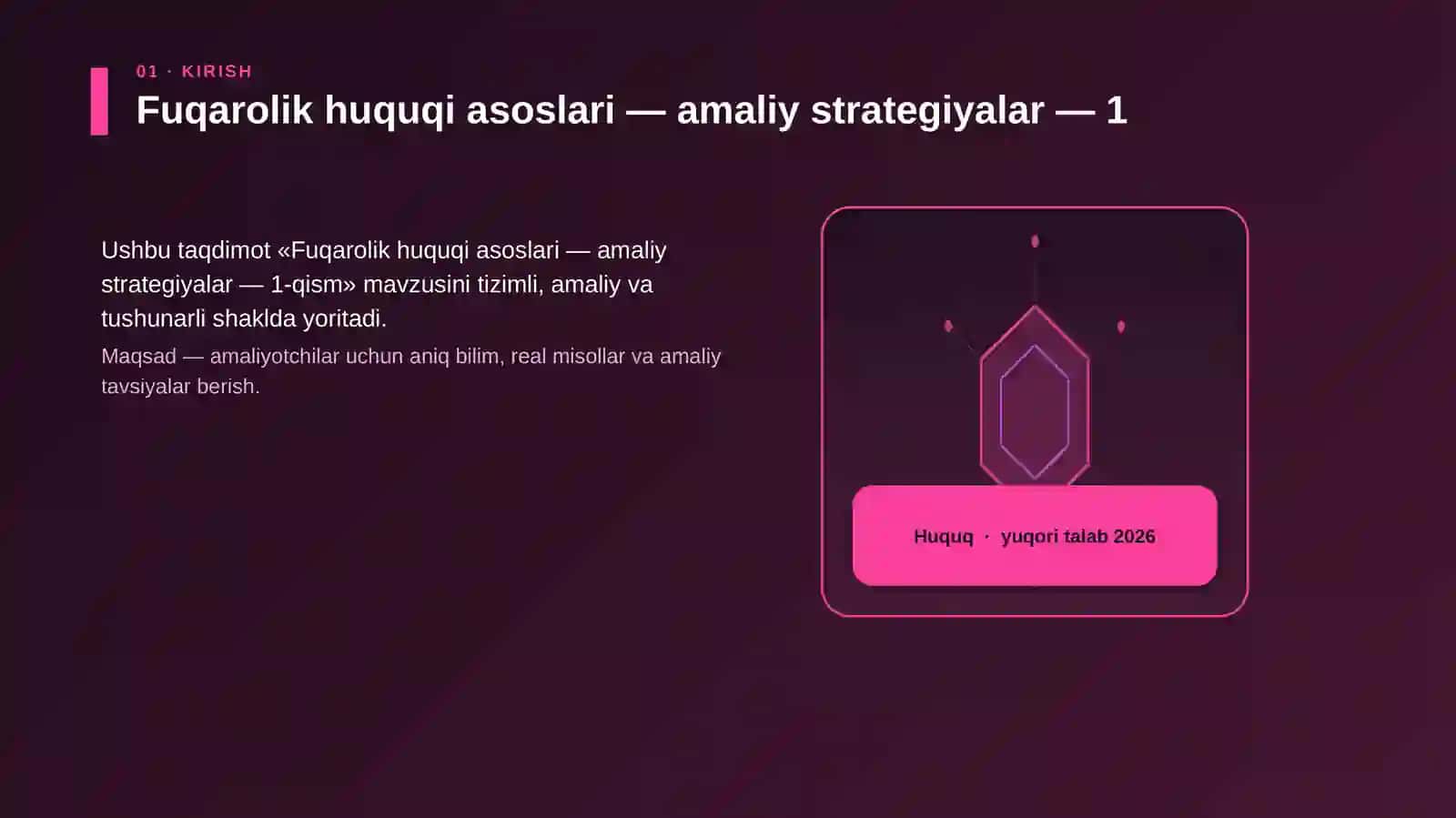 Fuqarolik huquqi asoslari — amaliy strategiyalar — 1-qism 3