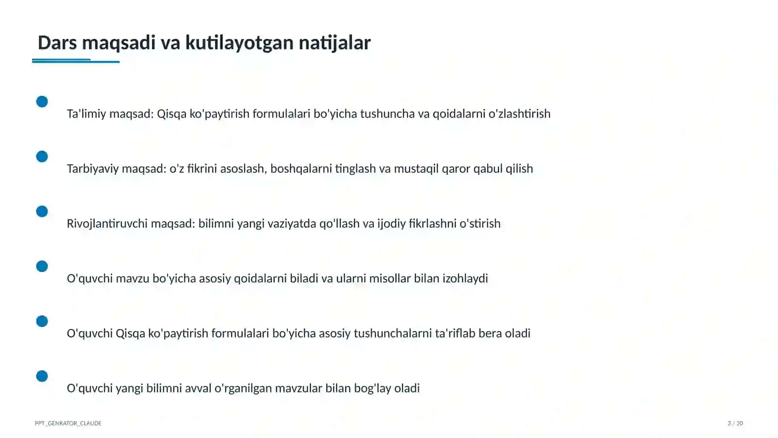 Qisqa ko'paytirish formulalari (7-sinf) 3