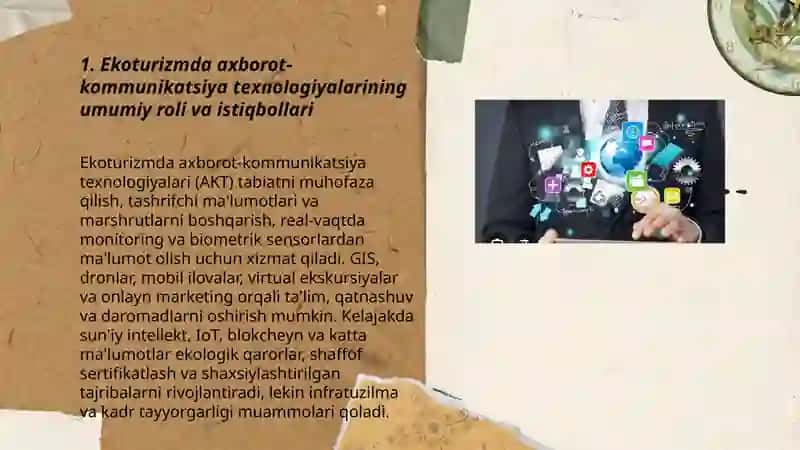 Ekoturizmda axborot -kamunikatsiya texnalogiyalaridan foydalanish 3