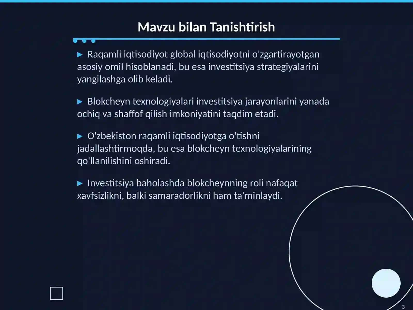 Raqamli Iqtisodiyot va Blokcheyn: Investitsiya Baholashdagi Roli 3