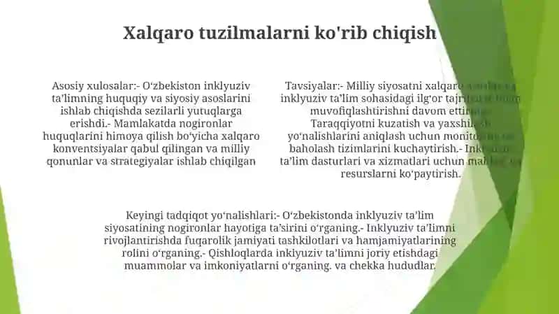 O'Zbekistonda Inklyuziv TaʼLimning Me'Yoriy-Huquqiy Bazasini Tahlil Qilish 3