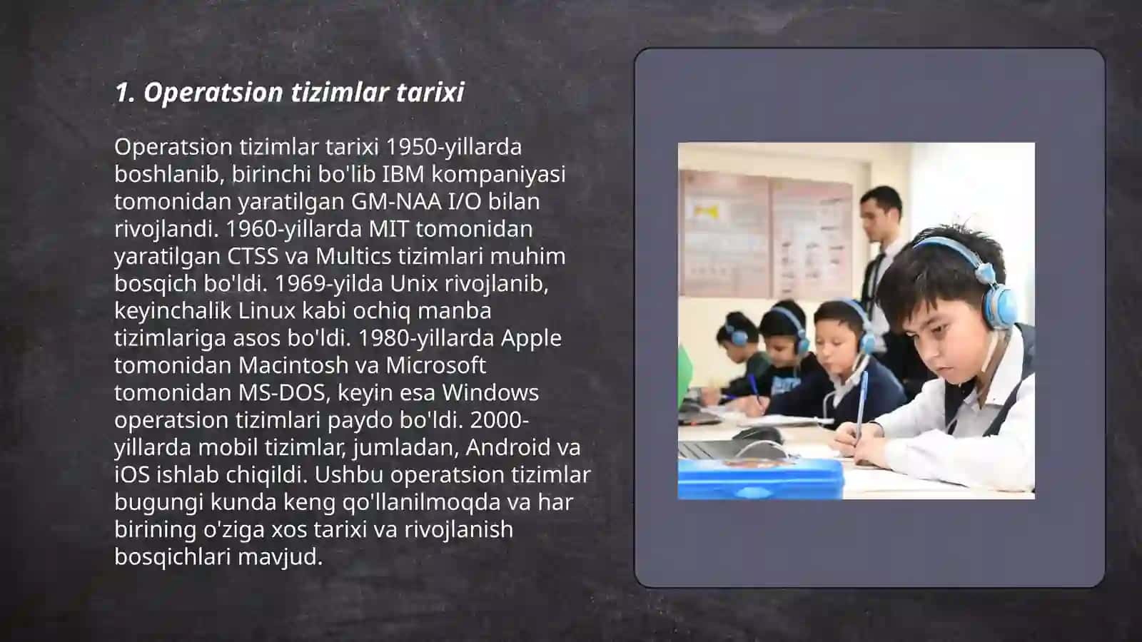 Operatsion tizimlar tarixi 3