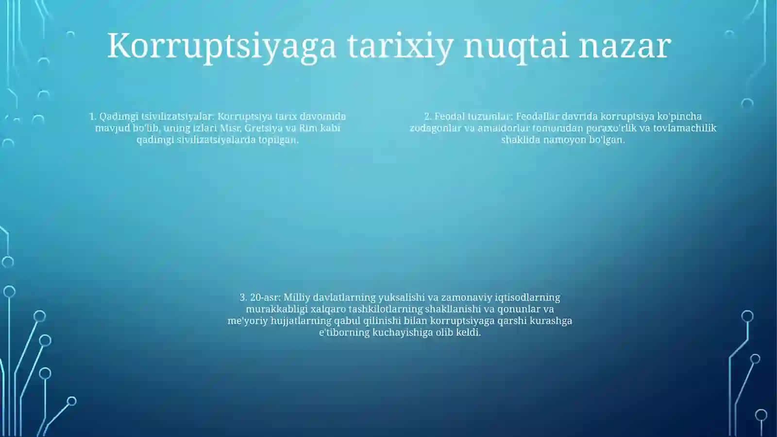 Xalqaro Miqyosda Korrupsiyaga Bo’Lgan Munosabat.(DavlatlarMisolida) 3