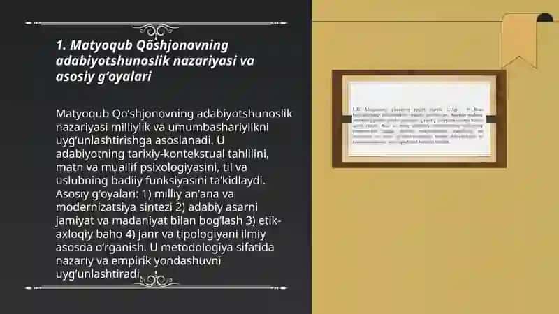 Matyoqub Qõshjonovning adabiyotshunoslikka doir fikrlari 3