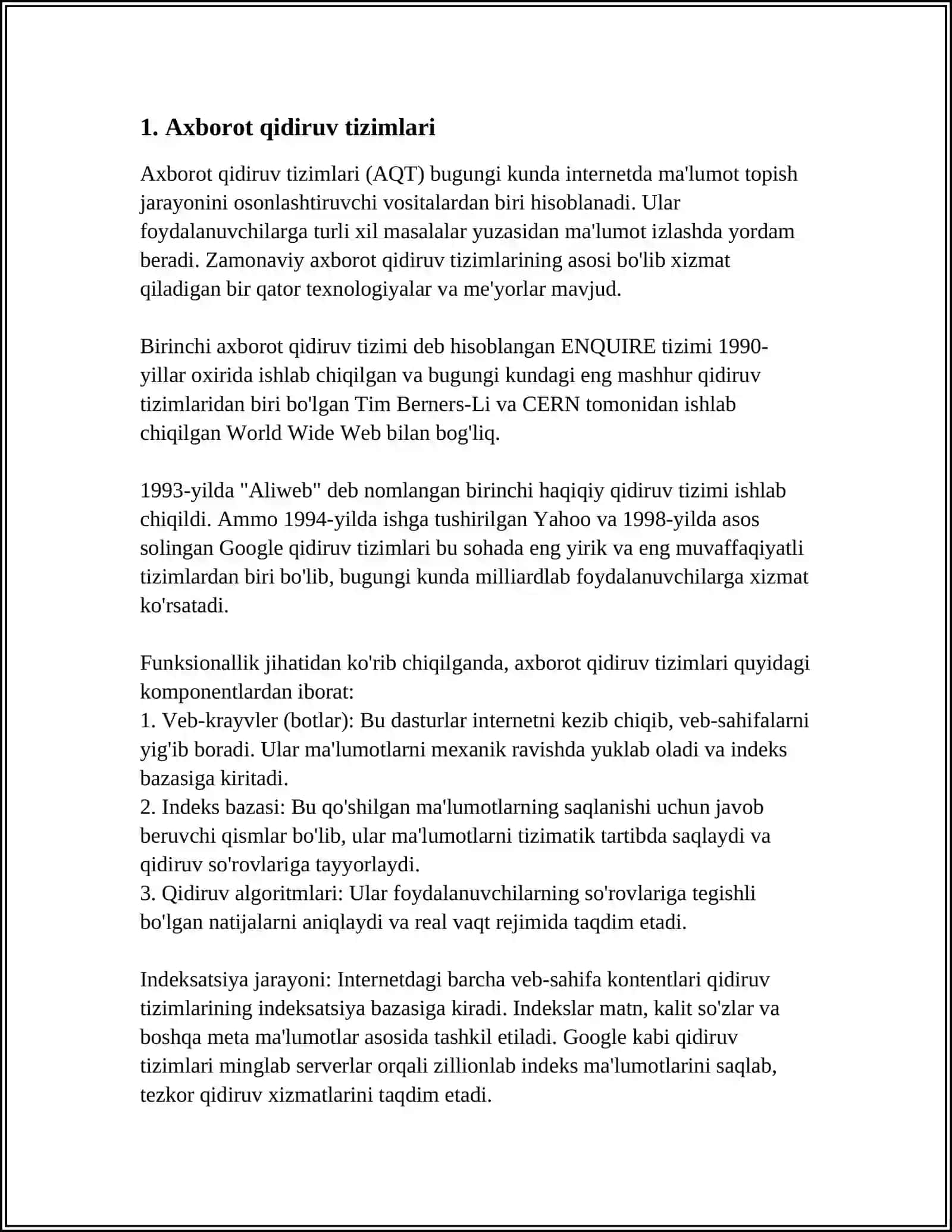 AXBOROT QIDIRUV USULLARI 3