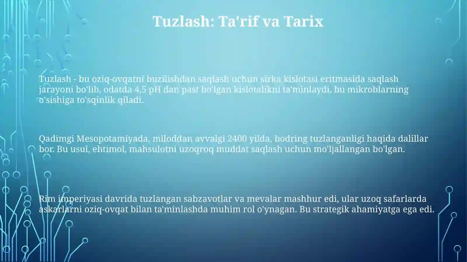 Sabzavotlarni tuzlash 3
