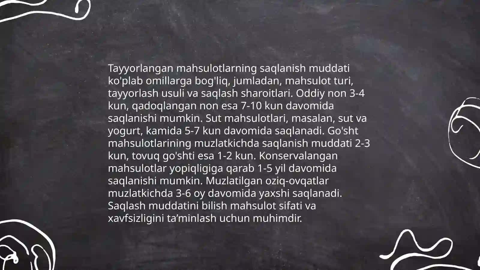 Tayyorlangan mahsulotlarni realizatsiya qilishga qoʻyiladigan sanitariya talablar 3