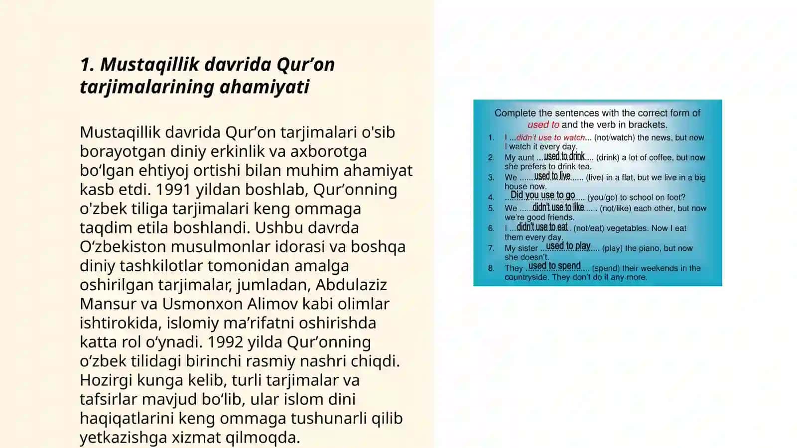 Mustaqillik yillarida Qurʼonning oʻzbek tiliga tarjima qilinishi va tafsirlari 3