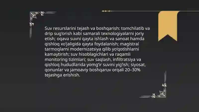 Tabiatdan unumli foydalanish 3