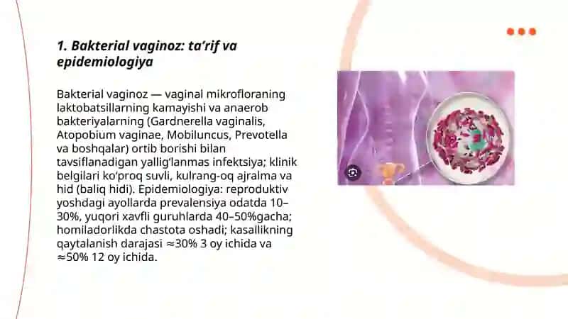 Bakterial vaginoz va qoʻzgʻatuvchilar (Mikrobiologiya va virussologiya) 3