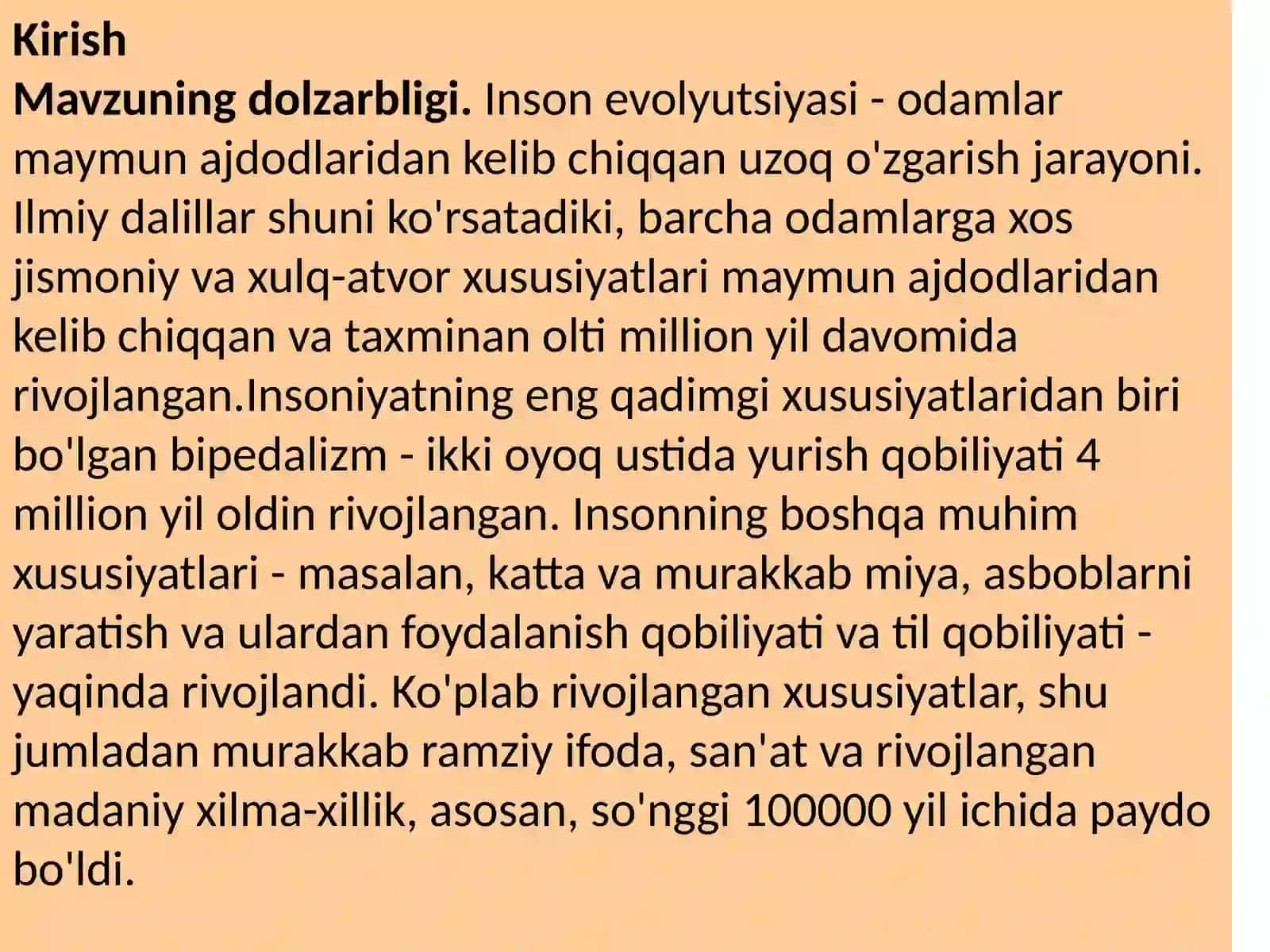 Inson evolyutsiyasi va ilk tarixning simial nazariyasi 3