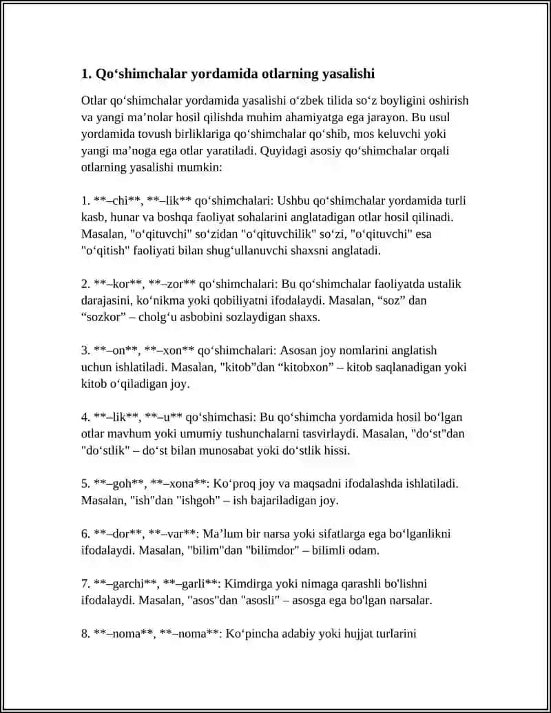 OTLARNING YASALISHI 3