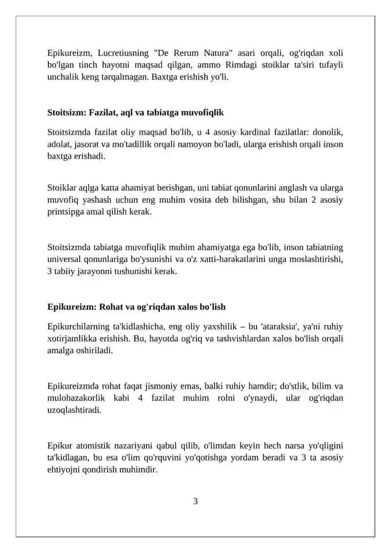 Rim Falsafasi 3