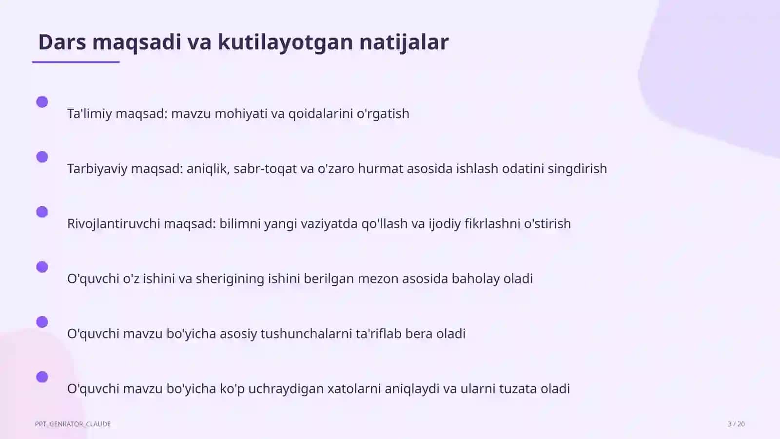 Dars materiallari tayyorlash 3