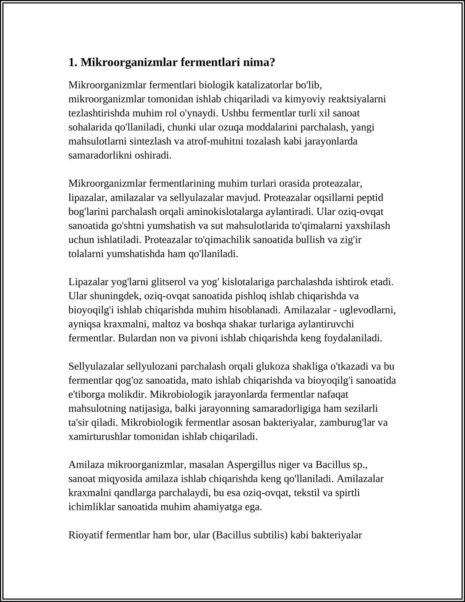 MIKROORGANIZMLAR FERMENTLARI 3