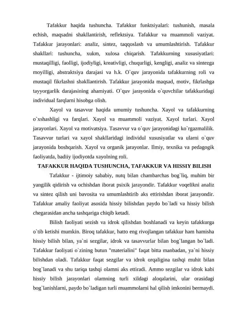 Tafakkurning mantiqiy shakllari va uning qonunlari 3