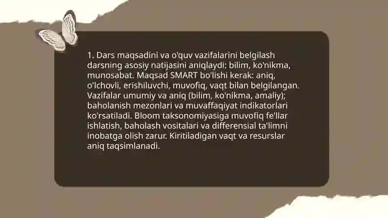 Darsni tashkil qilishga tayyorgarlik 3