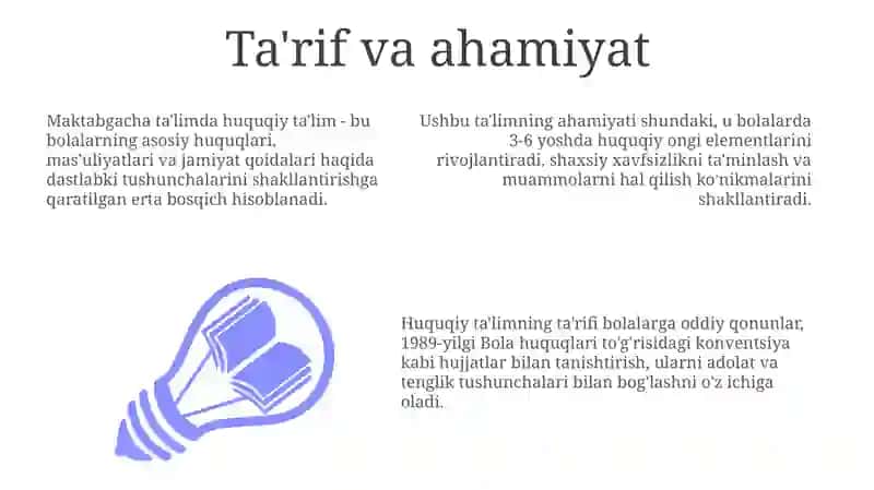 Maktabgacha yoshdagi bolalarning huquqiy ta'limi 3