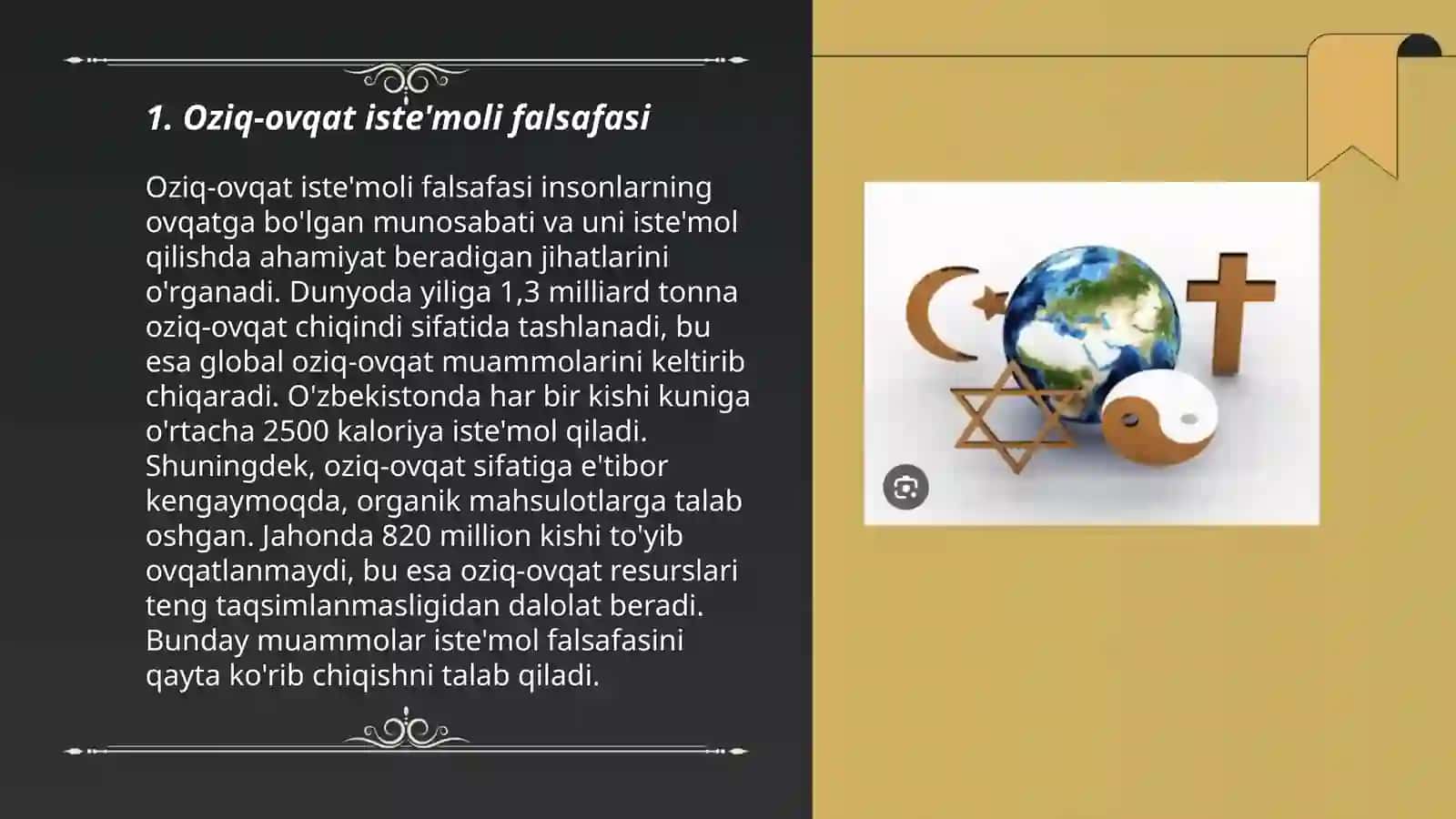 Oziq-ovqat iste'moli falsafasi 3