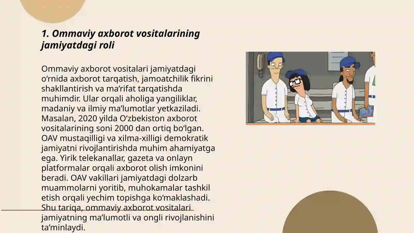 Shaxslar va jamiyatlarning media bilan o'zaro munosabatlari 3