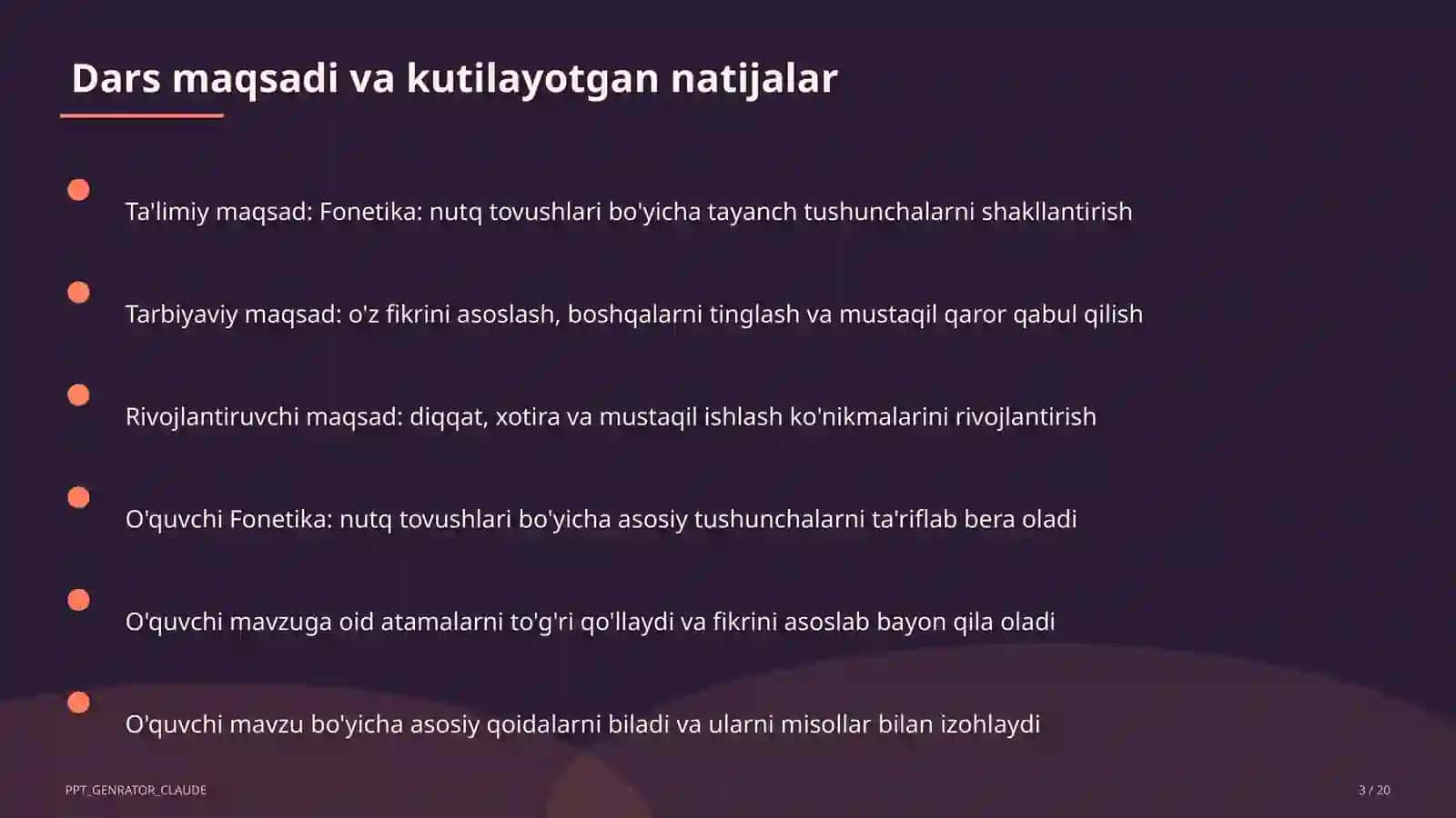 Fonetika: nutq tovushlari (5-sinf) 3