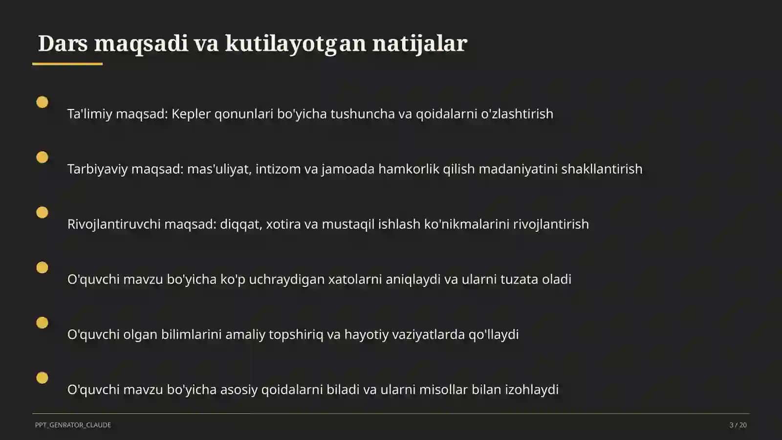 Kepler qonunlari (10-sinf) 3