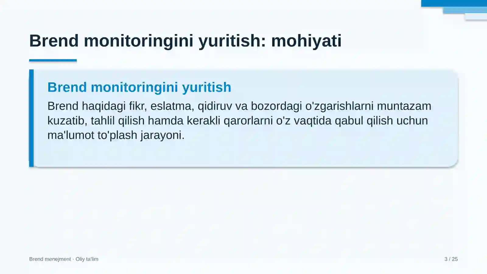 Dublyaj studiyalarida brend monitoringini yuritish 3