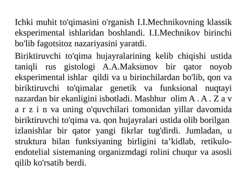 Ichki muhit to’qimalari 3