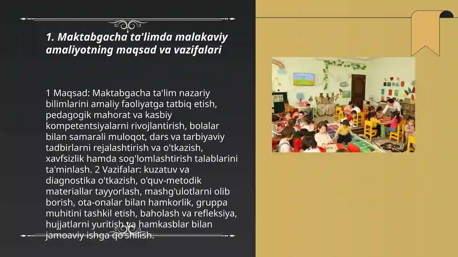 Maktabgacha ta'limda malakaviy amaliyotning maqsad va vazifalari 3