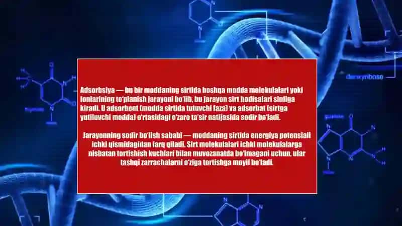 Adsorbsiya usulida biotexnologiyada 3
