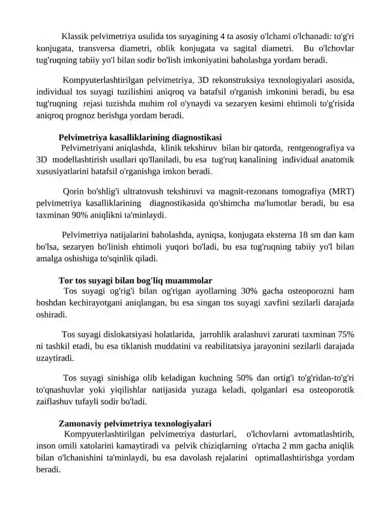 Pelometrik kasalligi haqida 3