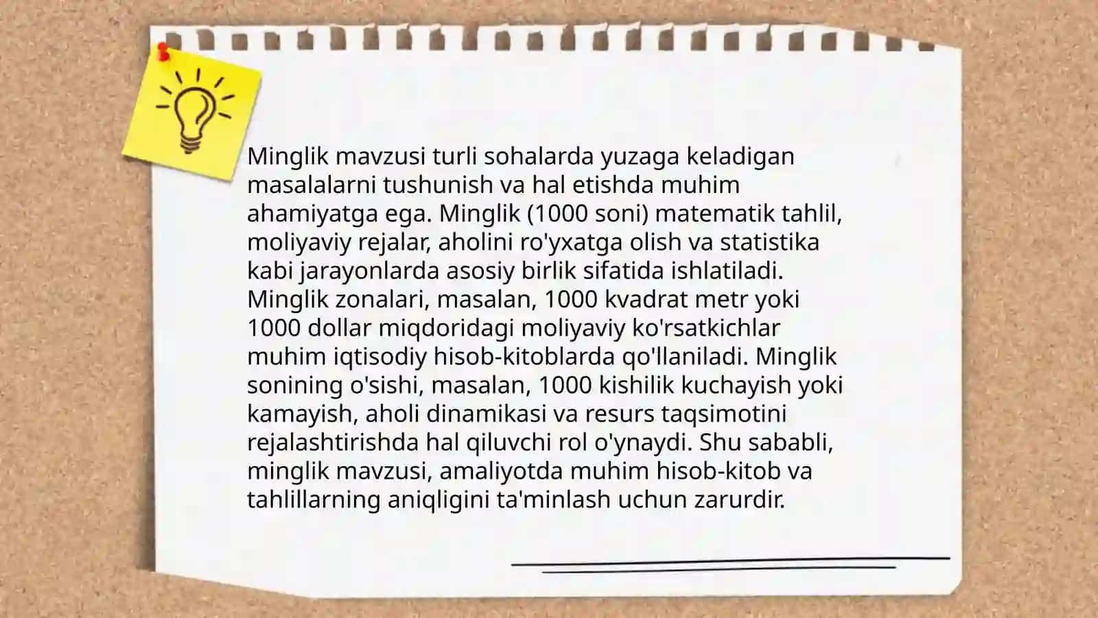 Minglik mavzusidagi sonlarni raqamlashni o‘rganish metodikasi 3