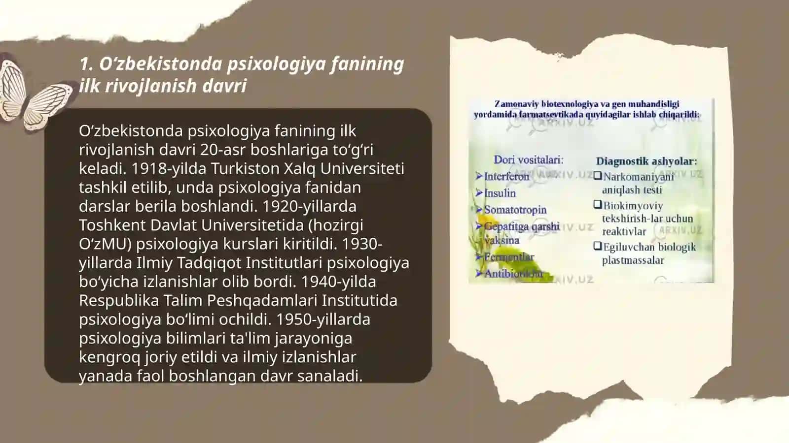 Oʻzbekistonda pisixoligiya fanining rivojlanish tarixi 3